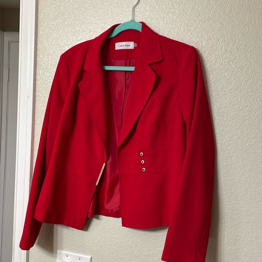 Red blazer